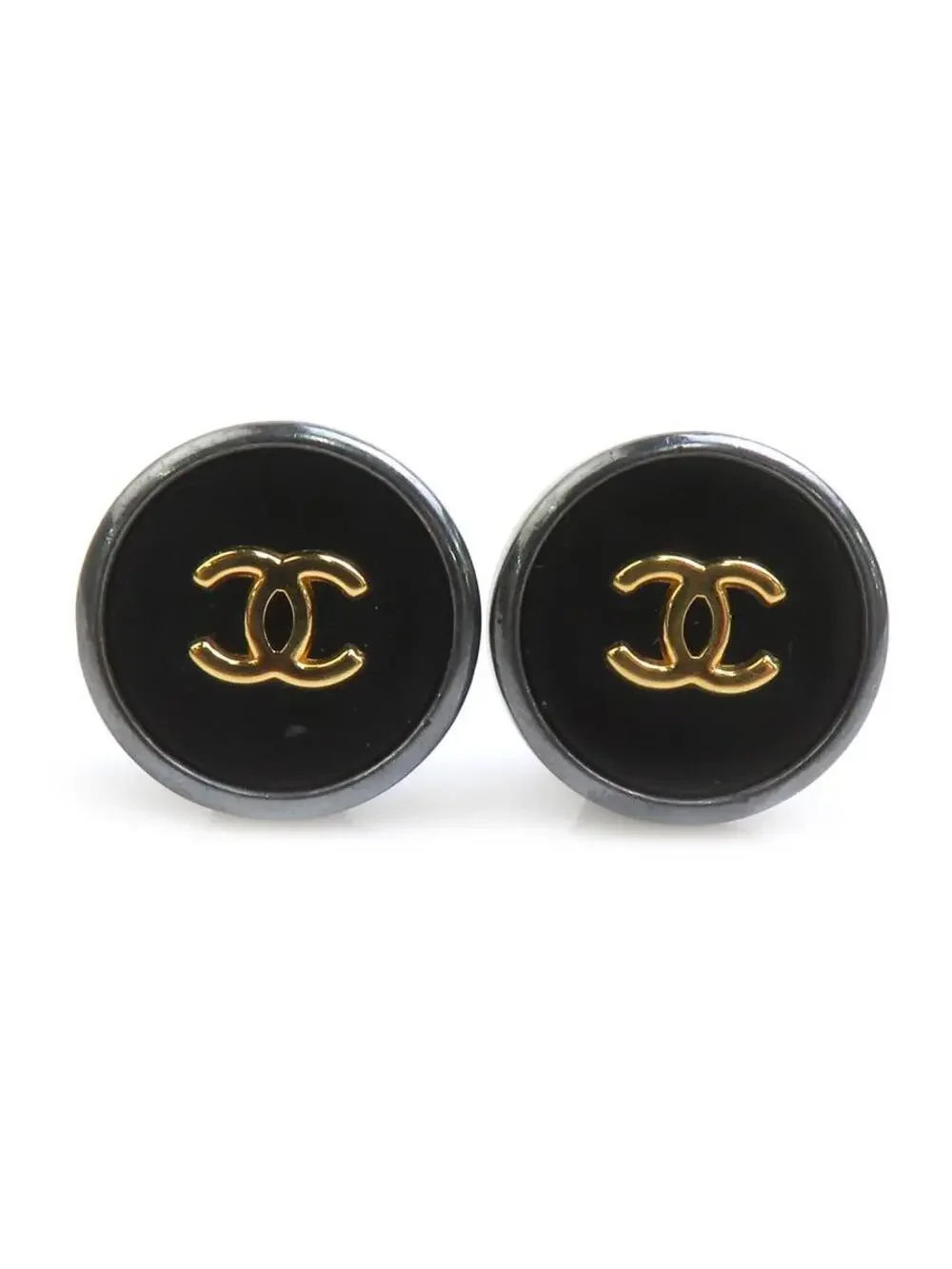 Auth Chanel Vintage Cc Logo Earrings #293904C28B
